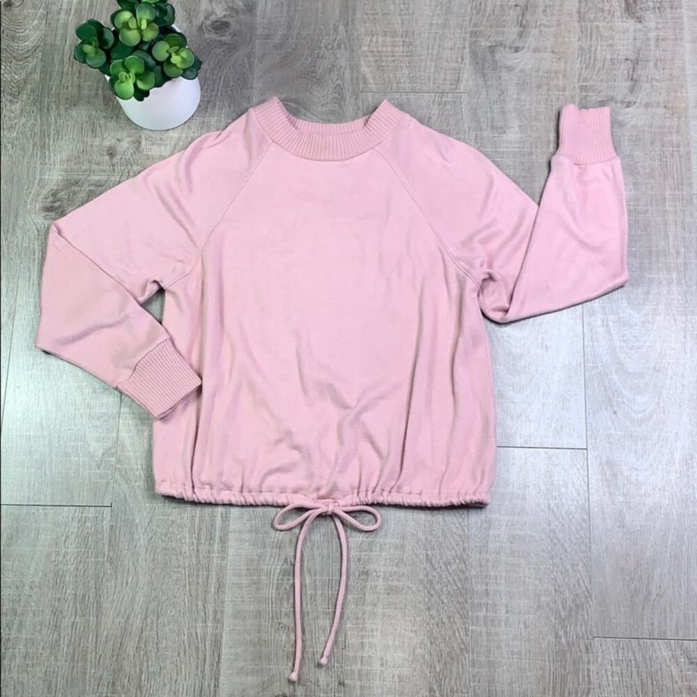 A New Day Blush Pink Crew Neck Lightweight Sweater